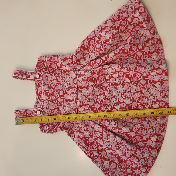 Janie Jack Red and Pink Floral Sleeveless Dress Size Small - Picture 7 of 10